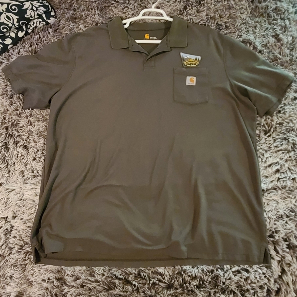 Carhartt Work Polo short sleeve w Sierra Nevada Logo Patch 3xl tall